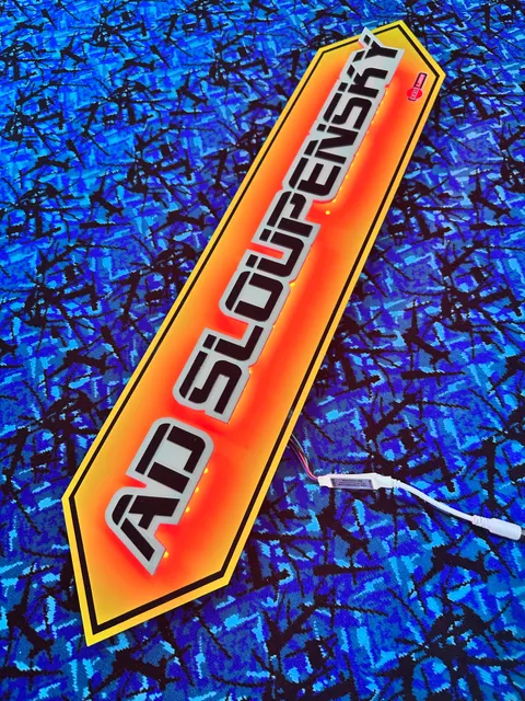 3D světelné led logo RGB led