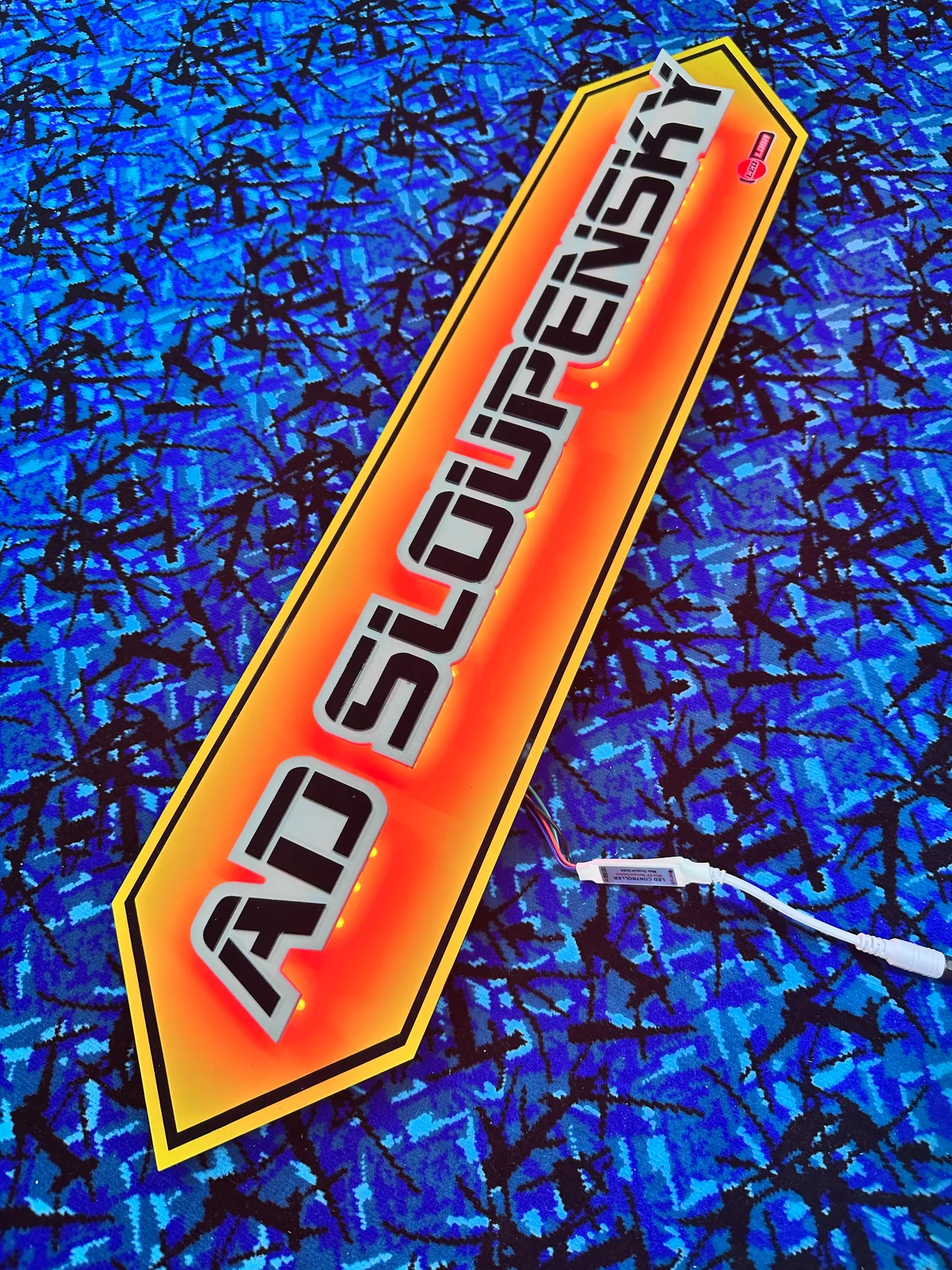 3D světelné led logo RGB led