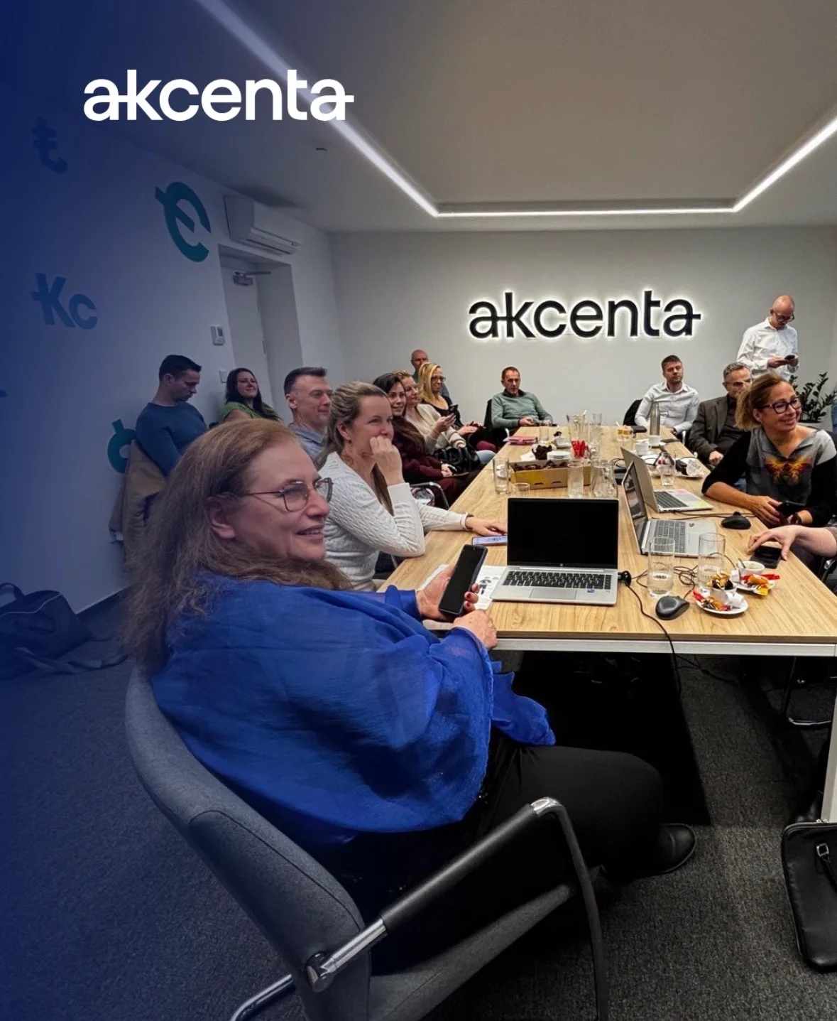 3D světelné led logo do zasedací místnosti Akcenty