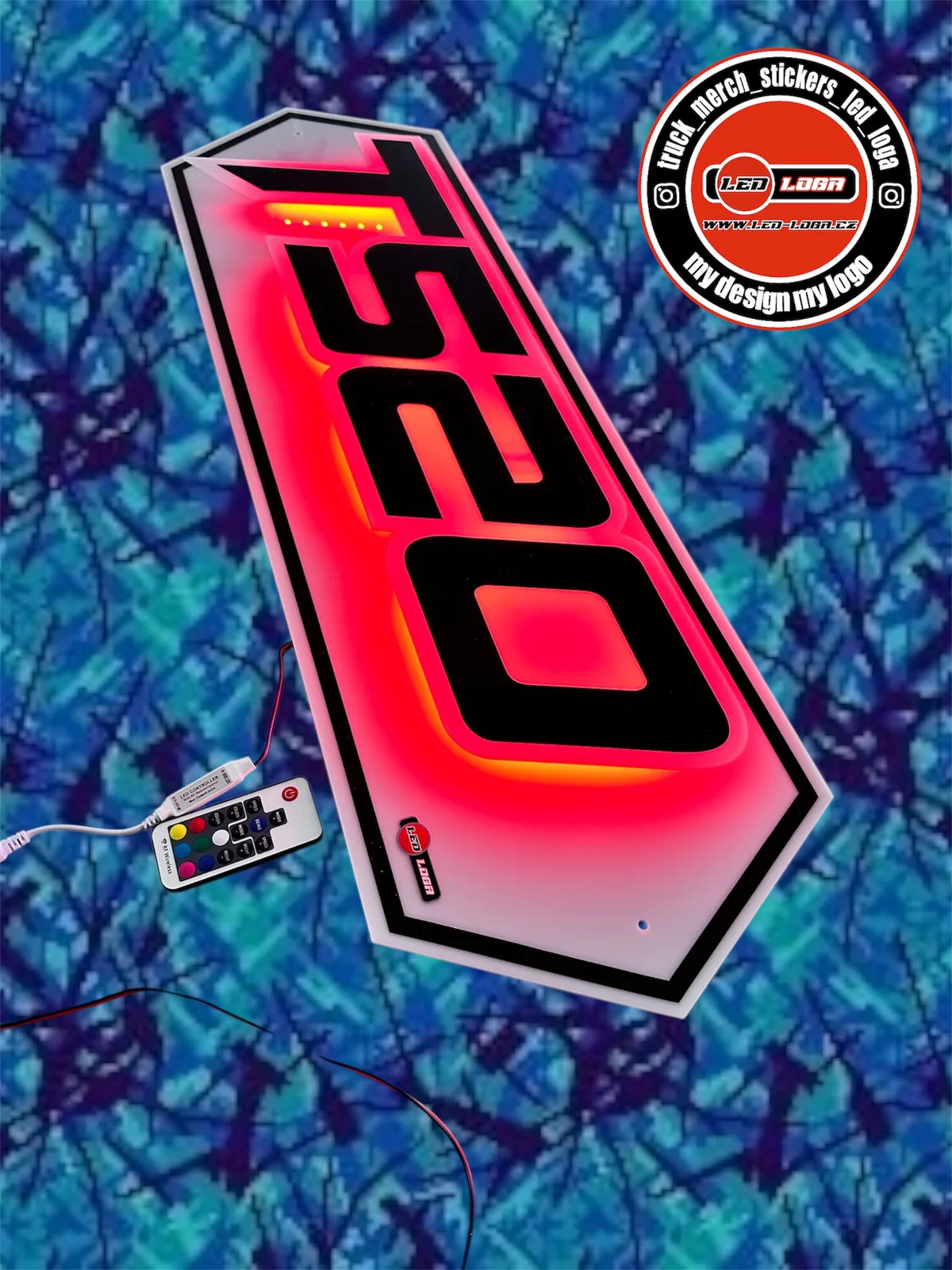 3D světelné led logo T520