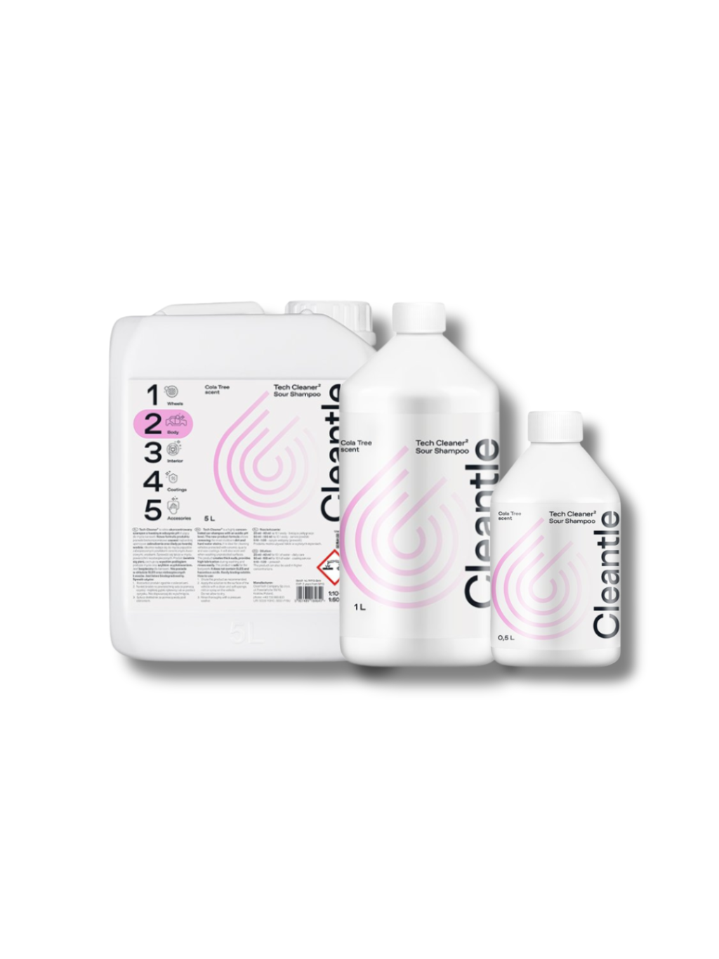 Kyselý autošampon Cleantle Tech Cleaner²