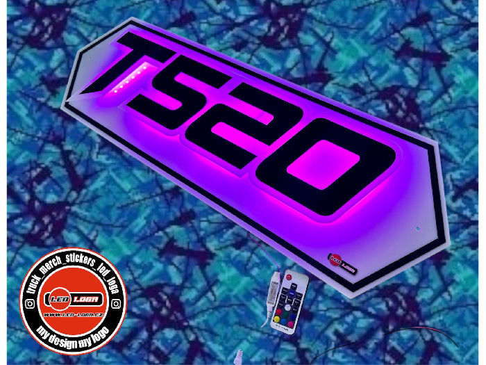 3D světelné Led Logo do vozidla Renault