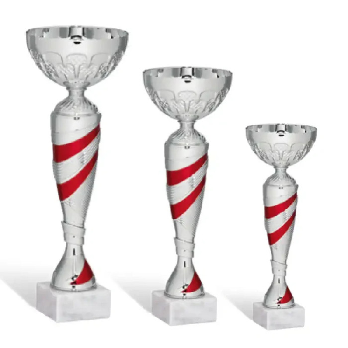 Pokal-Set Silber/Rot 1010183
