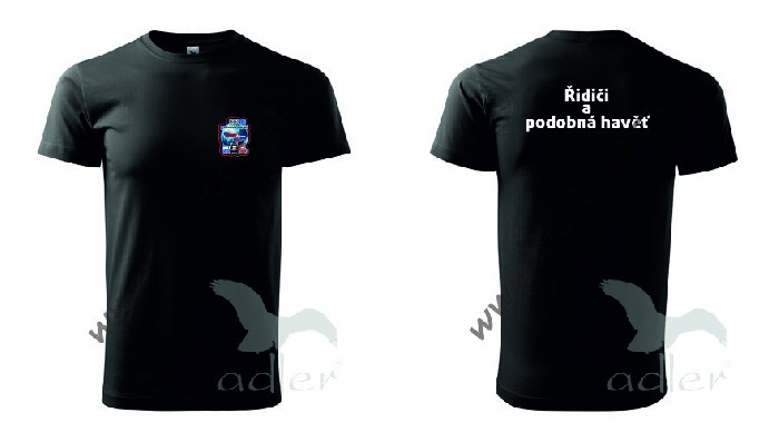 Schwarzes BASIC-T-Shirt + Ř.A.P.H.-Logo