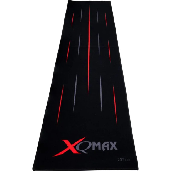 XQMax Darts Dart Mat - Dartteppich - Streaks - Black & Red