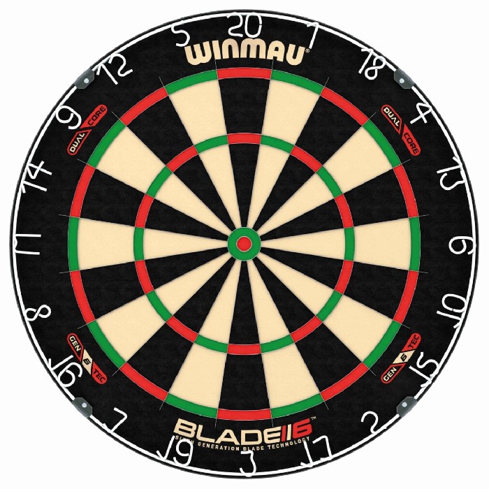 WINMAU SISAL DARTBOARD BLADE 6 DUAL CORE