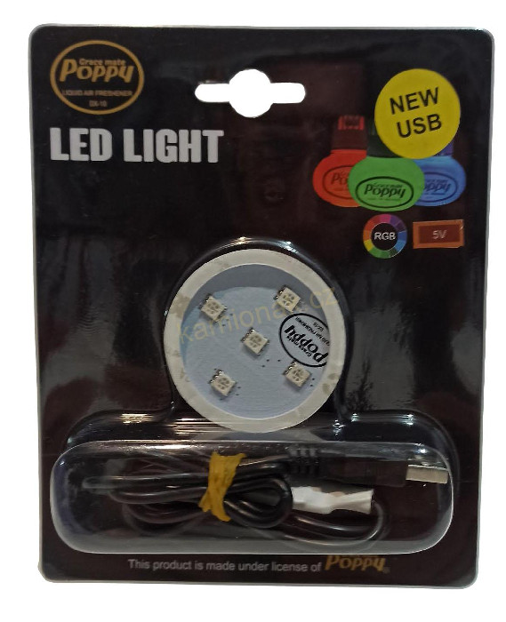 LED osvětlení poppy original USB