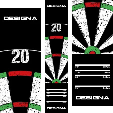 DESIGNA DART MAT - DYWANIK DO TARCZY - DARTBOARD 20