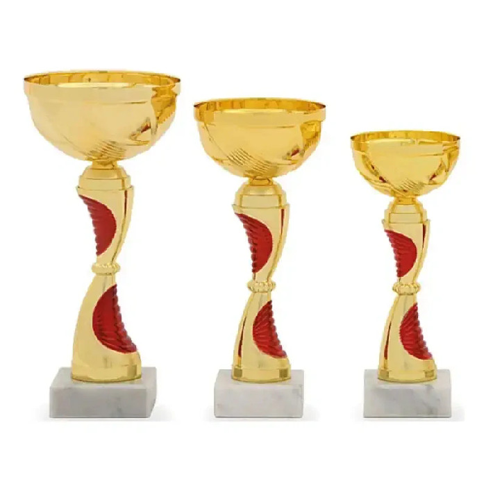 Pokal-Set Gold/Rot 1010041