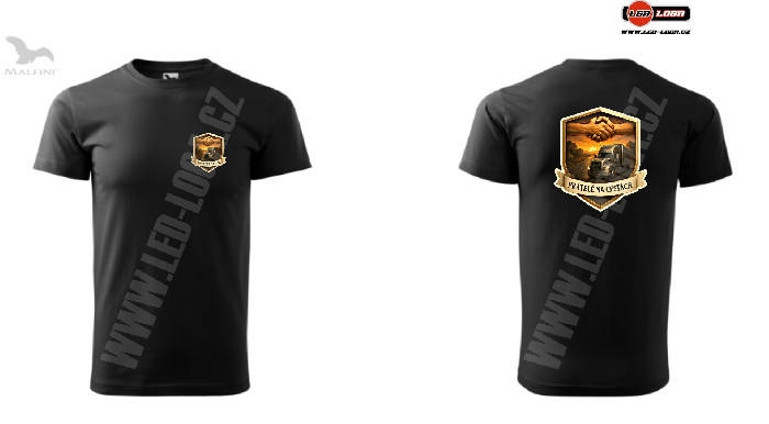 Heavy T-Shirt Freunde auf der Straße